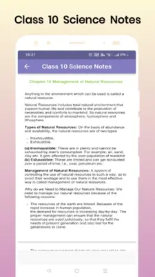 Class 10 Science Notes android App screenshot 0