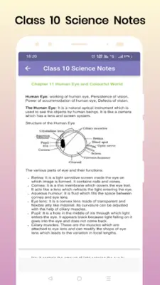 Class 10 Science Notes android App screenshot 1