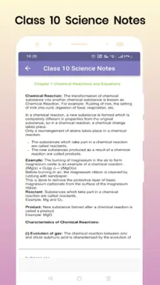 Class 10 Science Notes android App screenshot 3