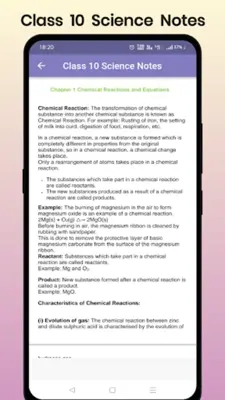 Class 10 Science Notes android App screenshot 8